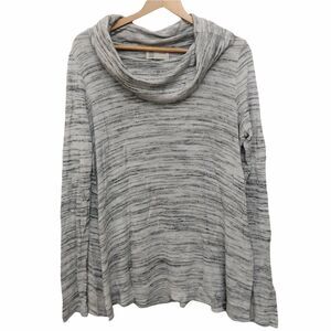 ANTHROPOLOGIE TOP, Gray/Black SZ M